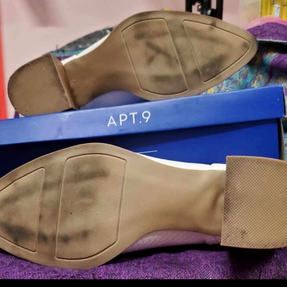 Apt 9 White Booties Nanosecond In Size 8.5 Euc - image 8